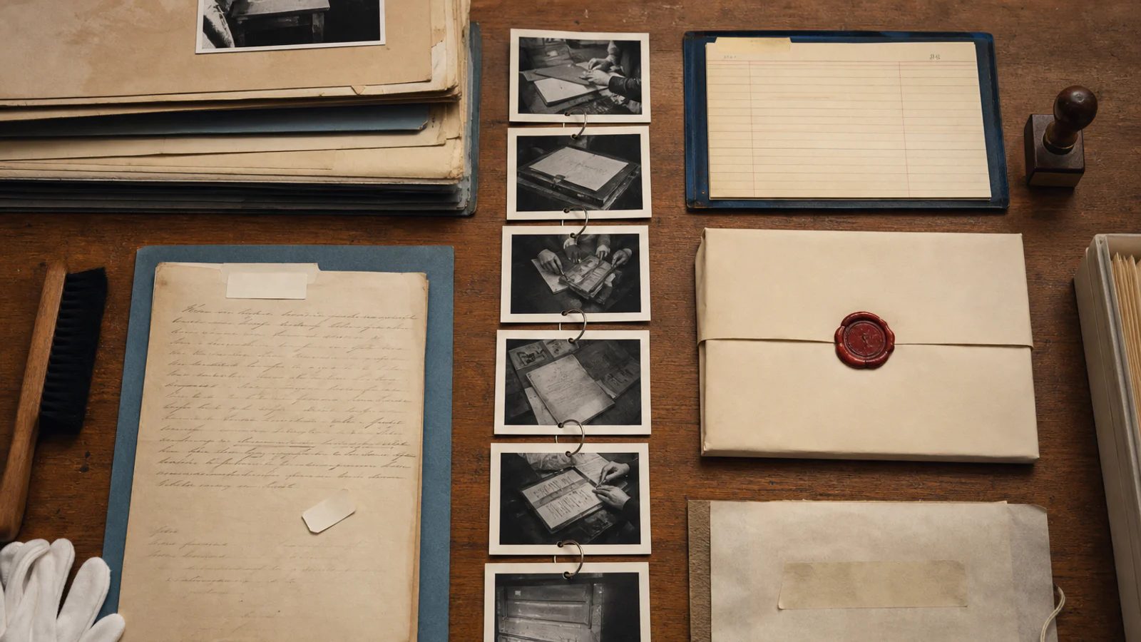 An archive uses photographs, sealed records and a physical chain of custody instead of relying on one removable hidden marker.